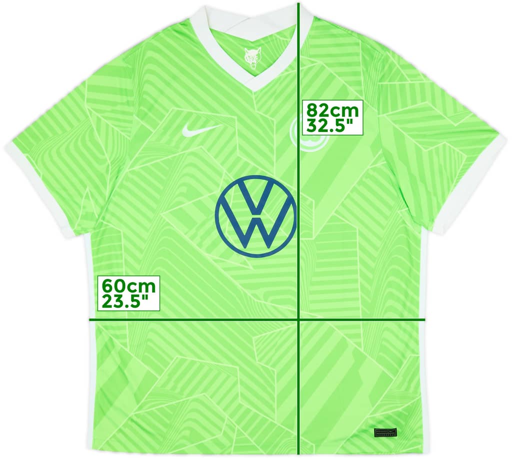 2021-22 Wolfsburg Home Shirt - 10/10 - (XXL)