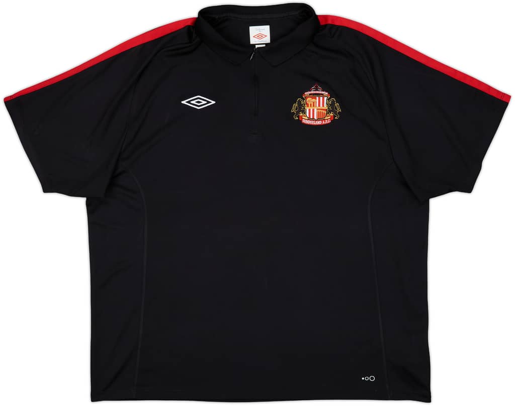 2011-12 Sunderland Umbro 1/4 Zip Polo Shirt - 9/10 - (3XL)