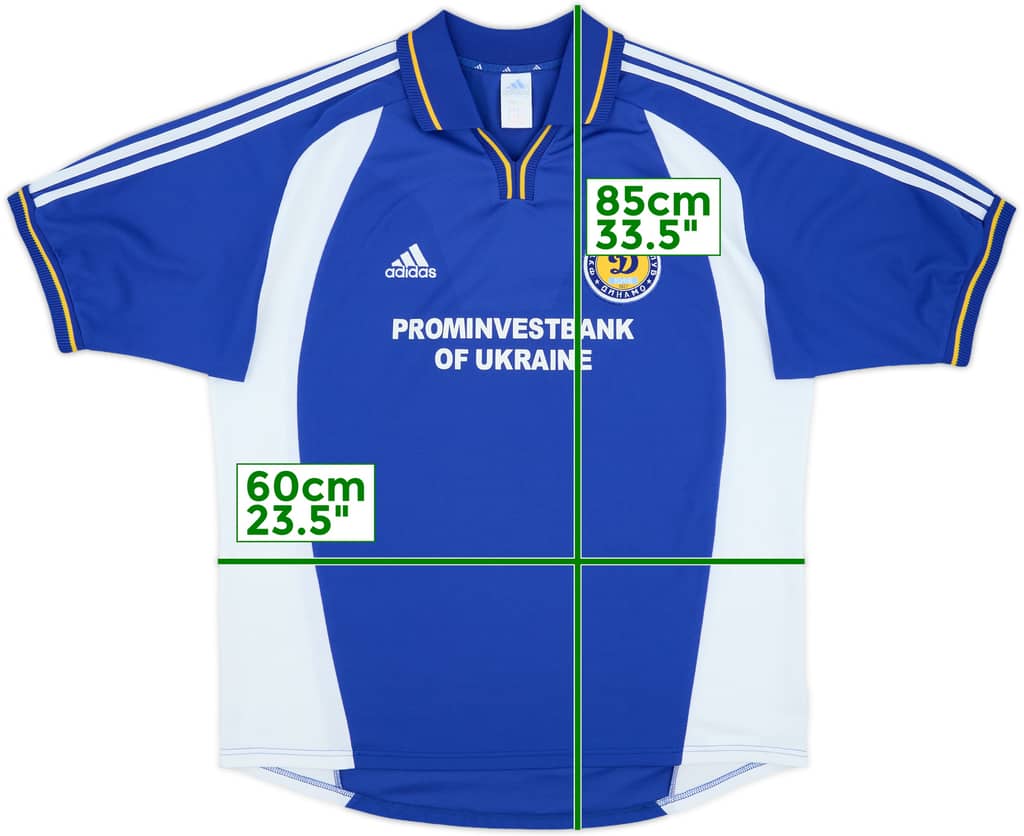 2001-02 Dynamo Kyiv Away Shirt - 10/10 - (XL)