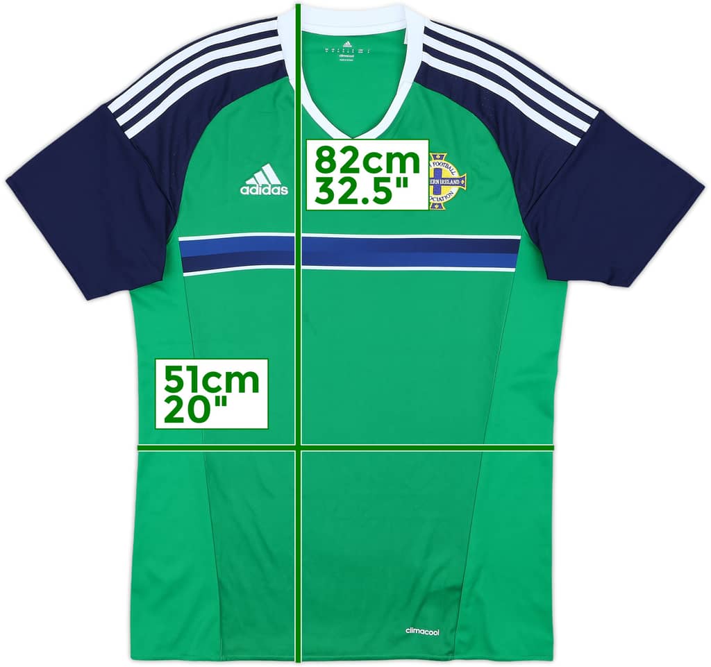 2016-17 Northern Ireland Home Shirt - 9/10 - (M)