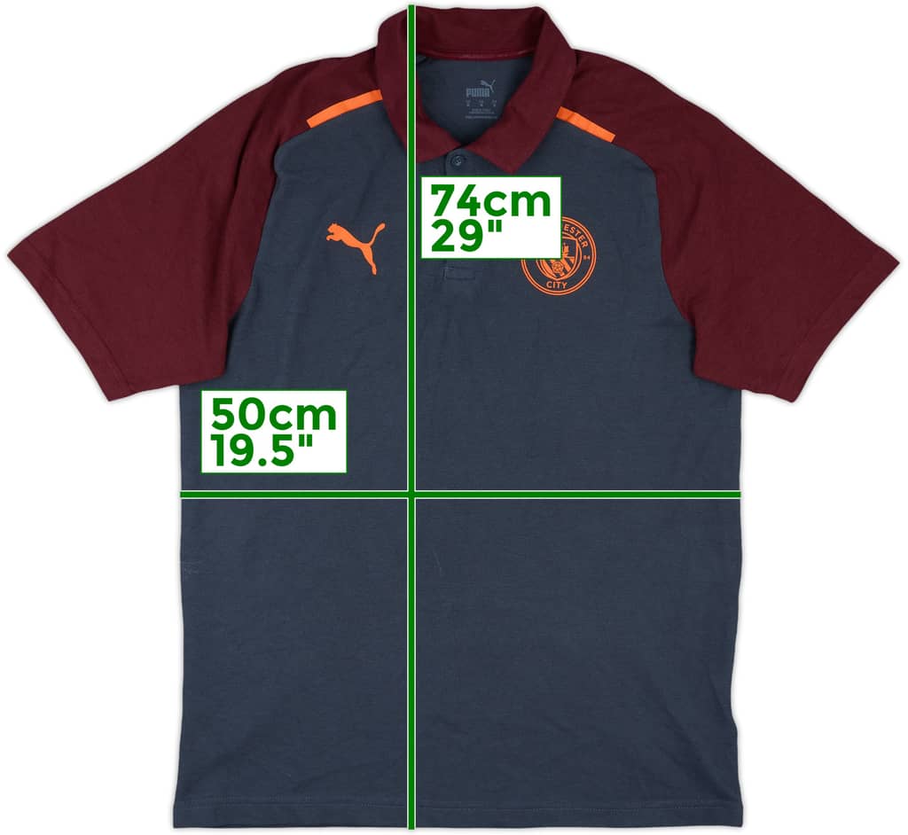 2023-24 Manchester City Puma Polo Shirt - 9/10 - (M)