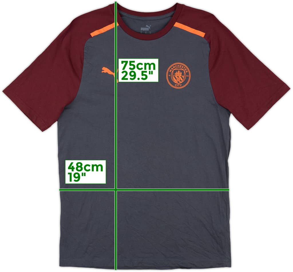 2023-24 Manchester City Puma Cotton Tee - 10/10 - (M)