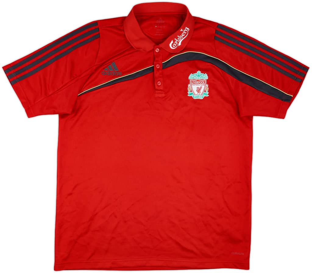 2009-10 Liverpool adidas Polo Shirt - 9/10 - (L)