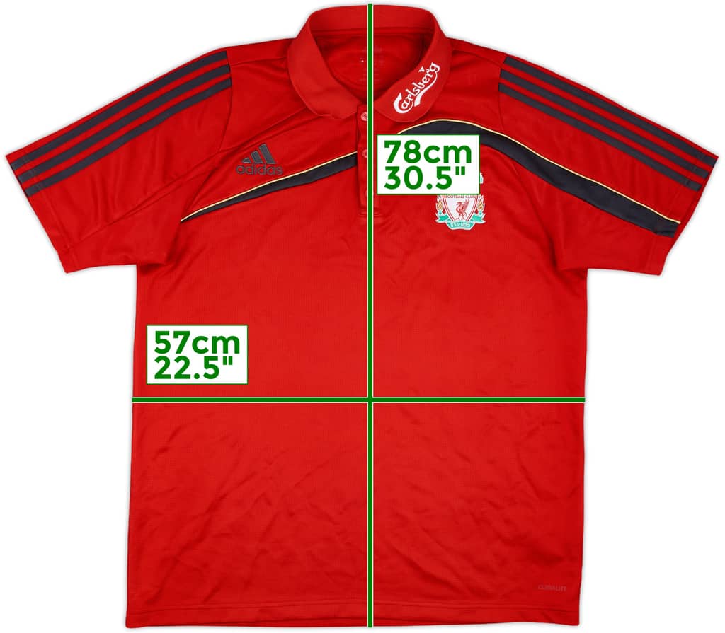 2009-10 Liverpool adidas Polo Shirt - 9/10 - (L)