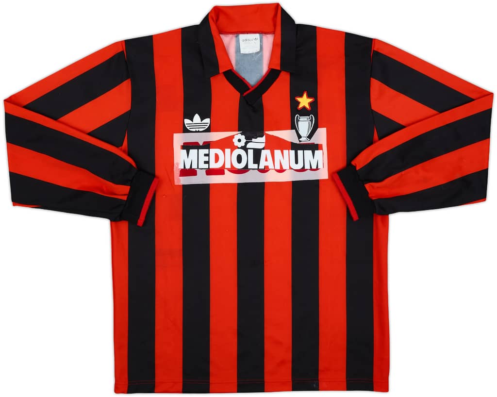 Camiseta de local del AC Milan 1990-91 L/S - 5/10 - (L)