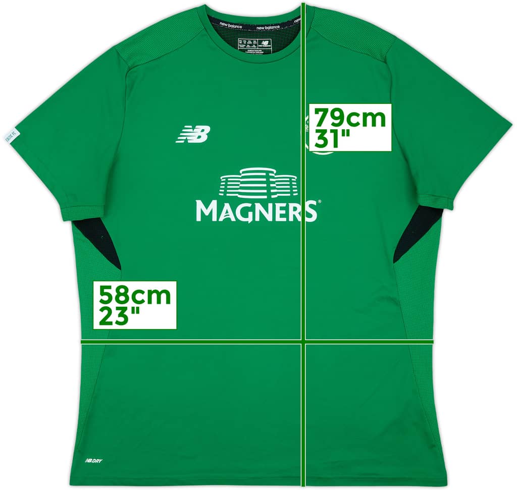 2017-18 Celtic New Balance Training Shirt - 8/10 - (XXL)