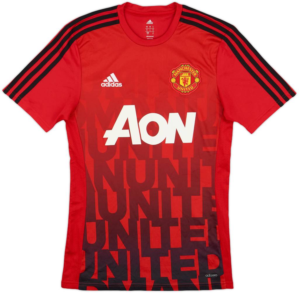 2016-17 Manchester United adizero Training Shirt - 9/10 - (S)