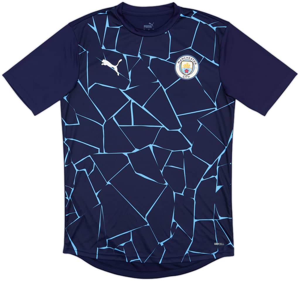 2020-21 Manchester City Puma Pre-Match Training Shirt - 10/10 - (M)