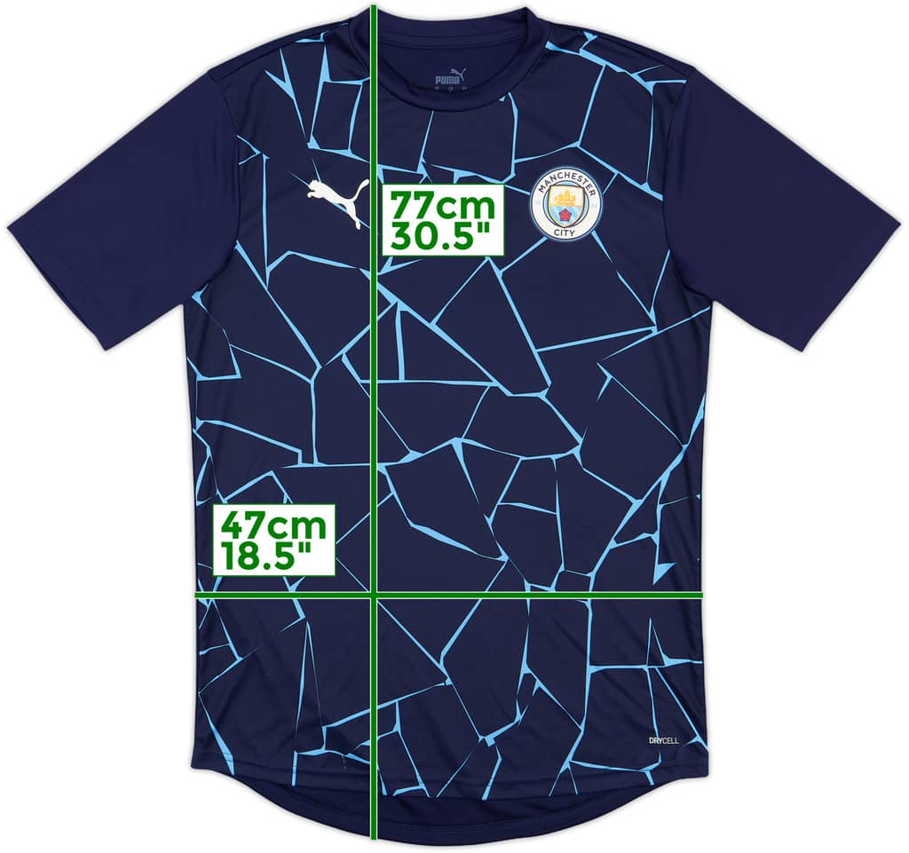 2020-21 Manchester City Puma Pre-Match Training Shirt - 10/10 - (M)