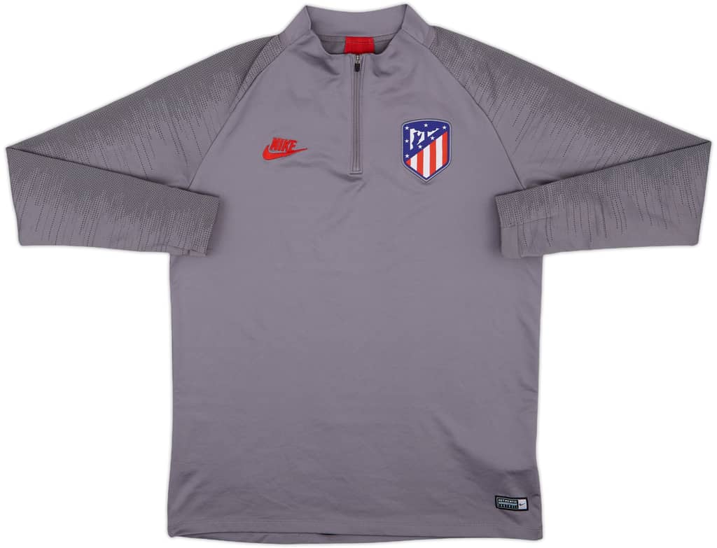 2019-20 Atletico Madrid Nike 1/4 Zip Drill Top - 5/10 - (L)