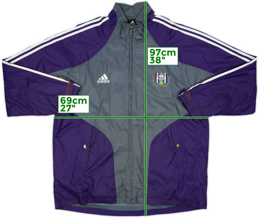 2004-05 Anderlecht adidas Track Jacket - 8/10 - (XL)