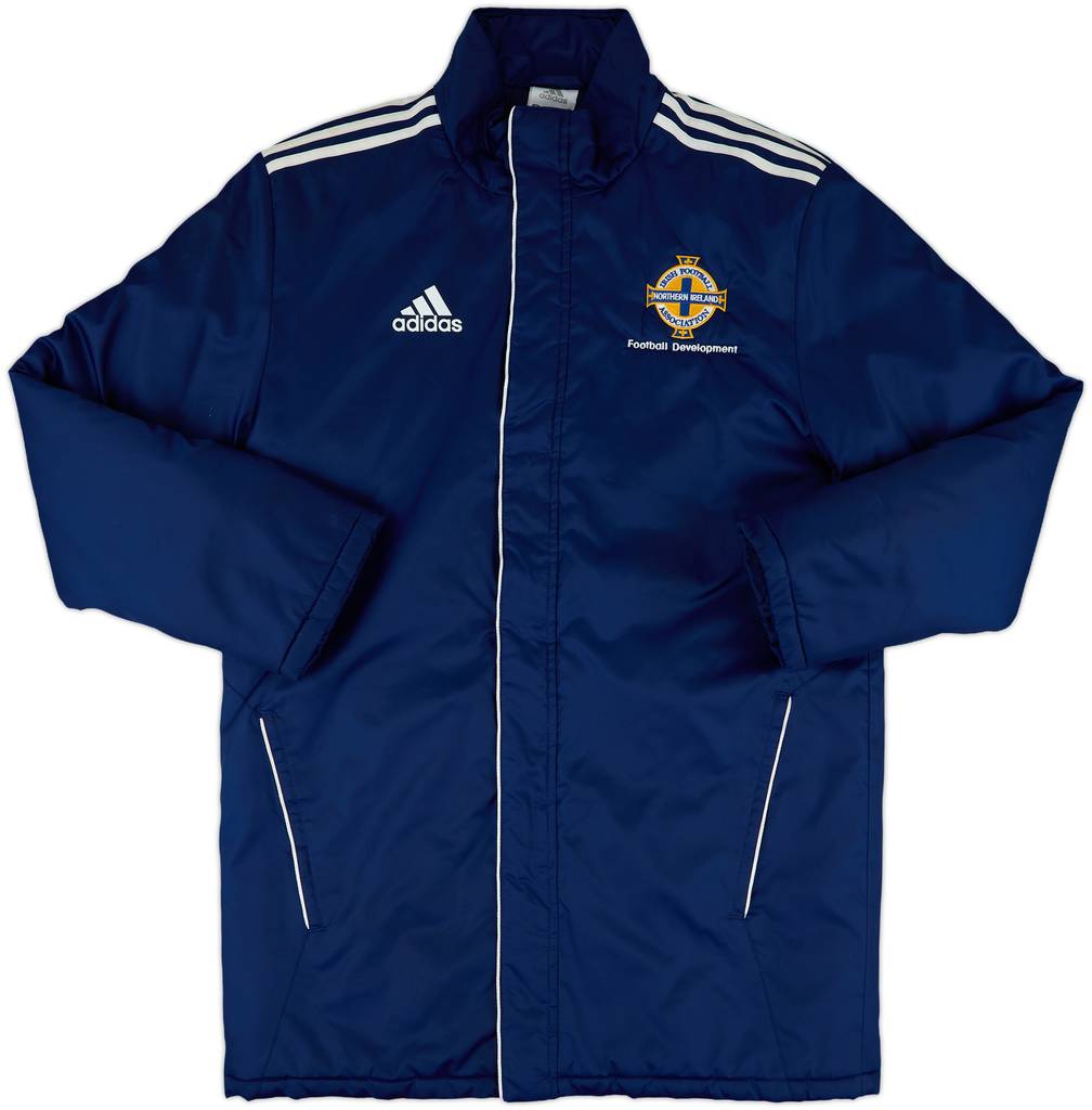 2014-15 Northern Ireland Football Development adidas Padded Bench Coat - 9/10 - (S)