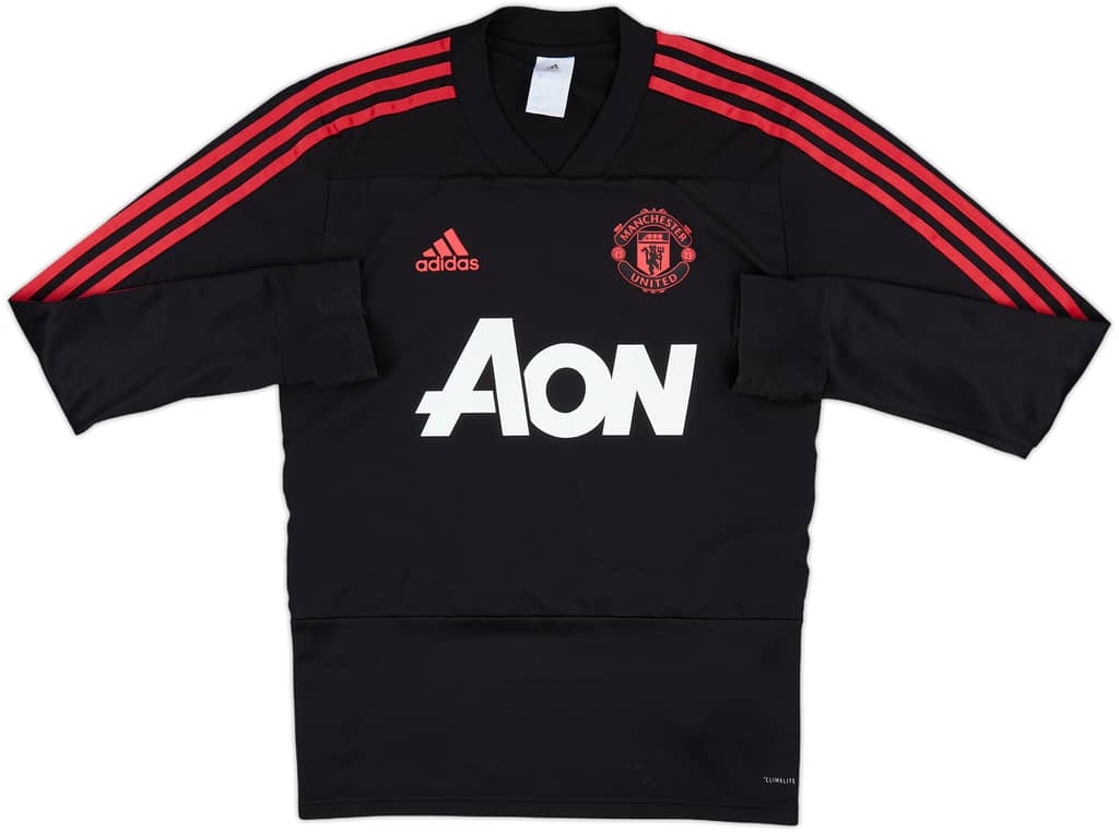 2018-19 Manchester United adidas Sweat Top - 7/10 - (XS)