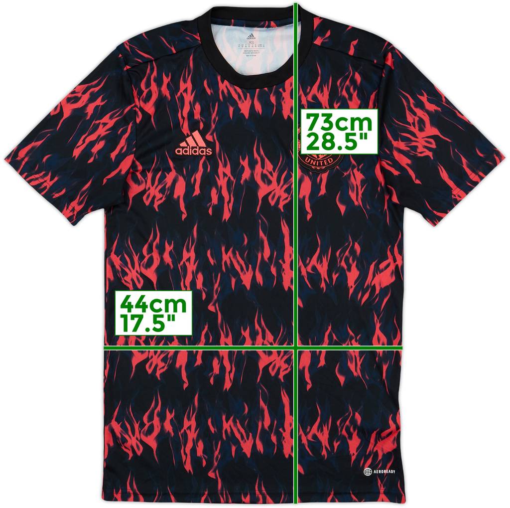 2021-22 Manchester United adidas Training Shirt - 10/10 - (XS)