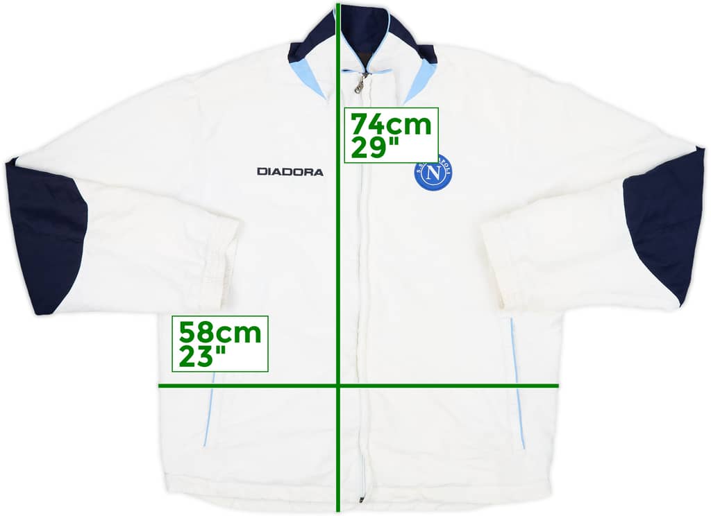 2006-07 Napoli Diadora Track Jacket - 7/10 - (L)