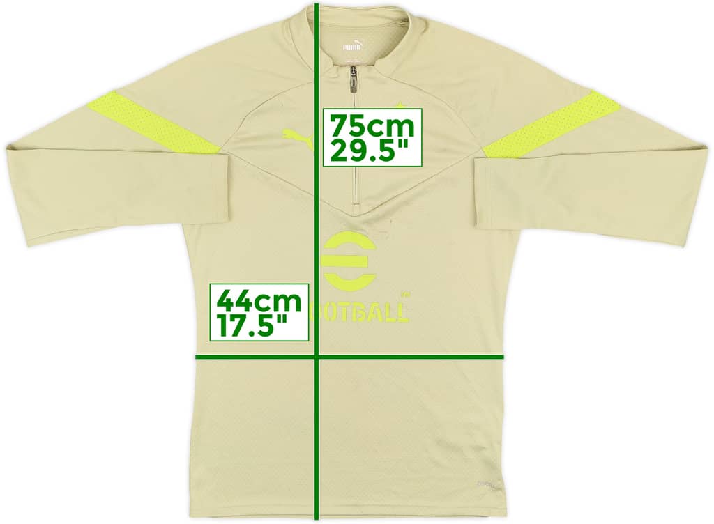 2022-23 AC Milan Puma 1/4 Zip Drill Top - 7/10 - (S)