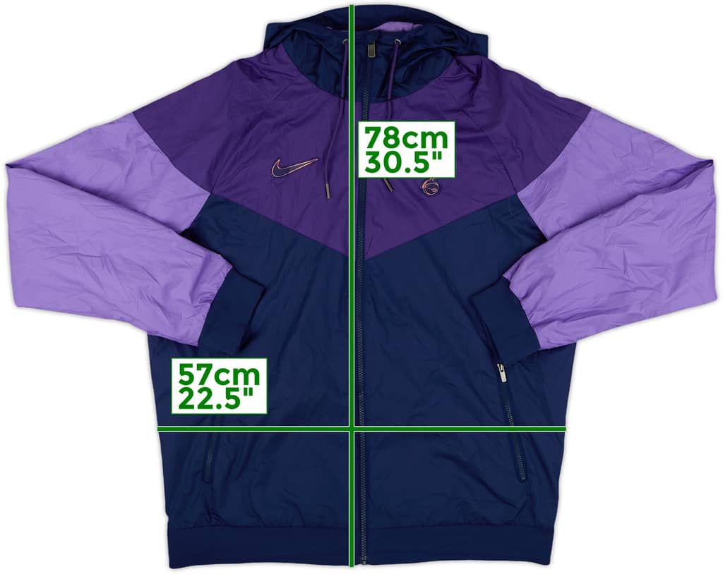 2019-20 Tottenham Nike Hooded Rain Jacket - 8/10 - (L)