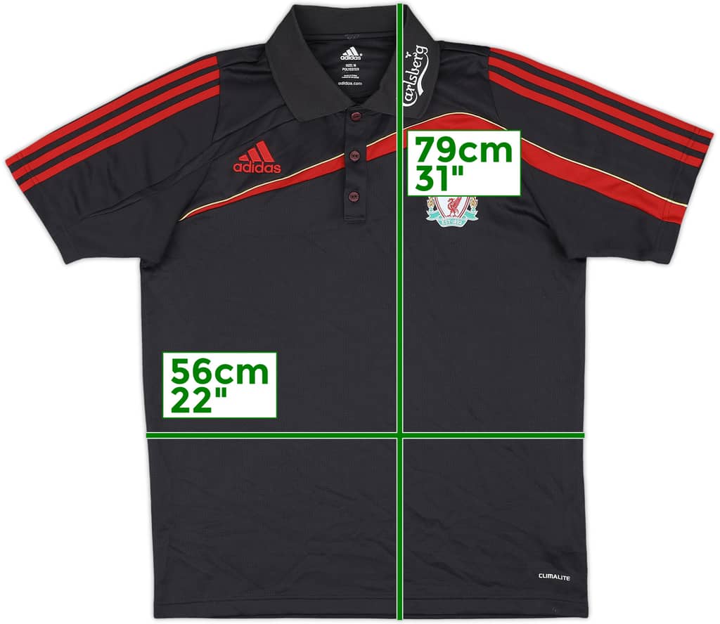 2009-10 Liverpool adidas Polo Shirt - 9/10 - (M)