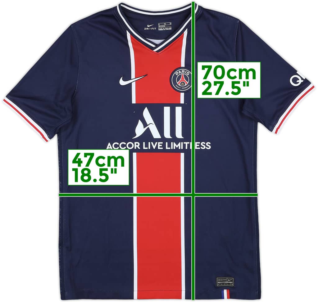 2020-21 Paris Saint-Germain Home Shirt - 9/10 - (XL.Boys)