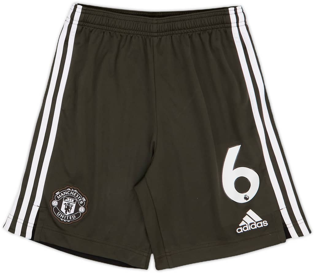 2020-21 Manchester United Away Shorts #6 (Pogba) - 9/10 - (L.Boys)
