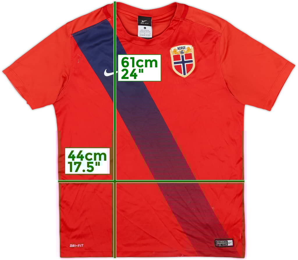 2015-16 Norway Home Shirt - 7/10 - (L.Boys)