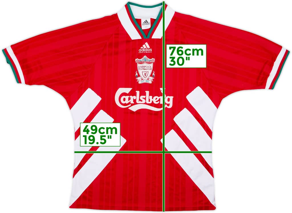 1993-95 Liverpool Home Shirt - 8/10 - (L)
