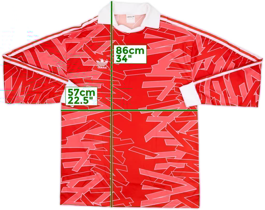 1990s adidas Template L/S Shirt - 9/10 - (XL)
