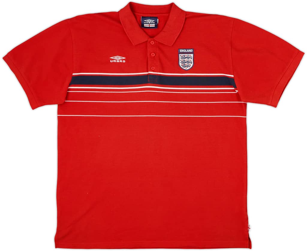 2002-04 England Umbro Polo Shirt - 9/10 - (XL)