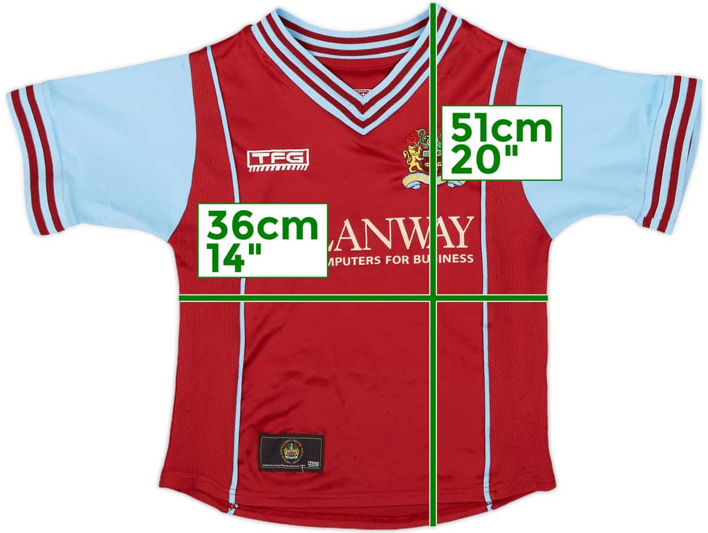 2003-04 Burnley Home Shirt - 7/10 - (S.Boys)
