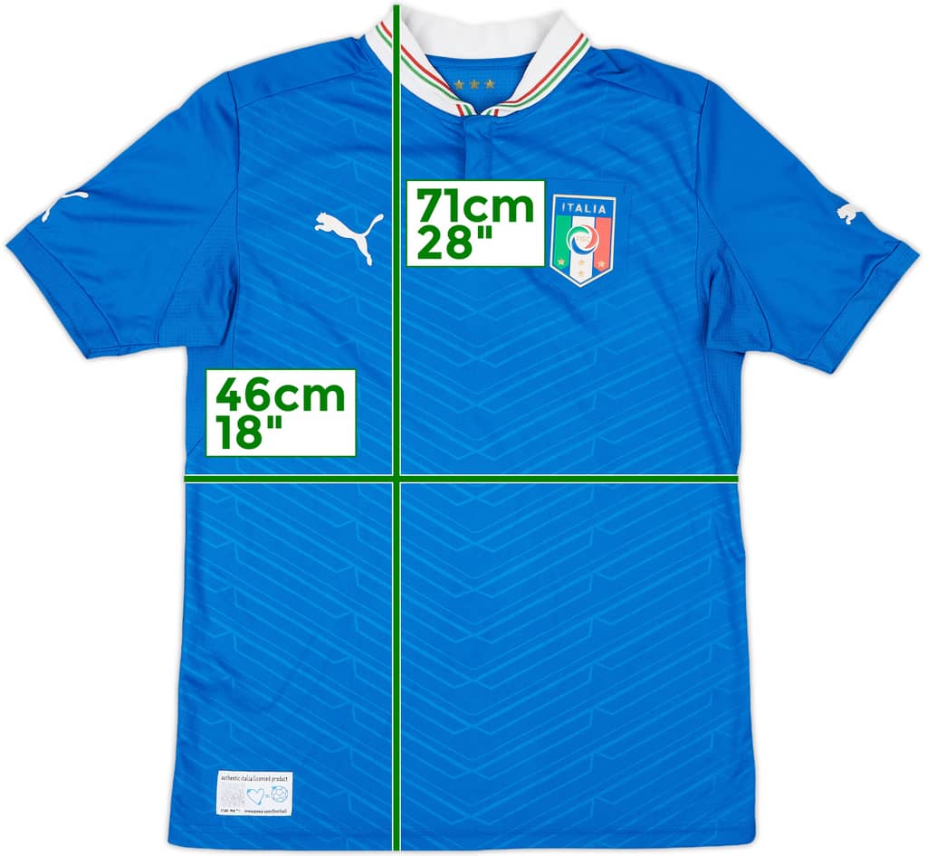 2012-13 Italy Home Shirt - 8/10 - (S)