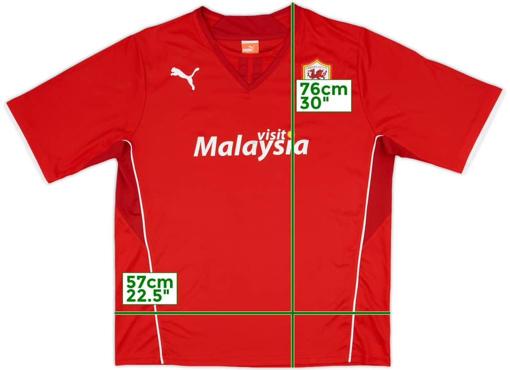 2013-14 Cardiff Home Shirt - 6/10 - (XL)