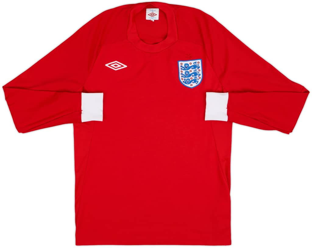 2010-11 England Away L/S Shirt - 9/10 - (S)