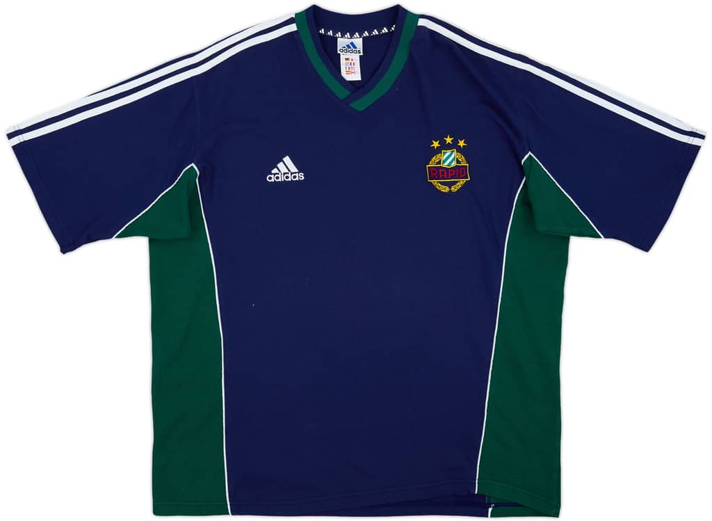 1999-00 Rapid Vienna adidas Cotton Training Tee - 8/10 - (XXL)