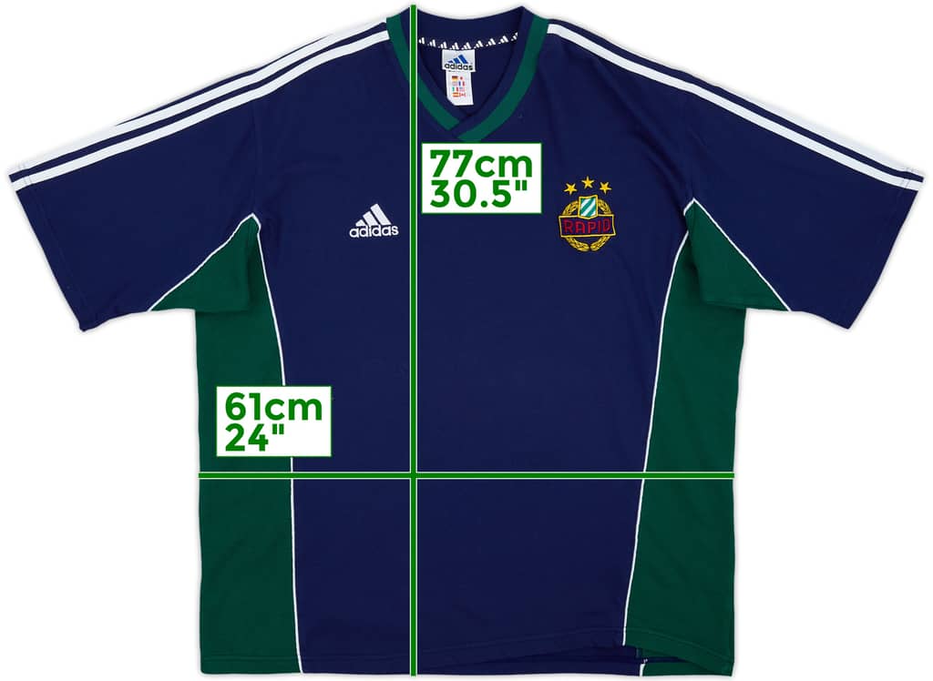 1999-00 Rapid Vienna adidas Cotton Training Tee - 8/10 - (XXL)