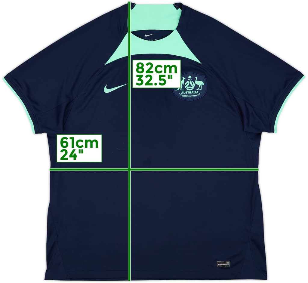 2022-23 Australia Nike Training Shirt - 8/10 - (XXL)