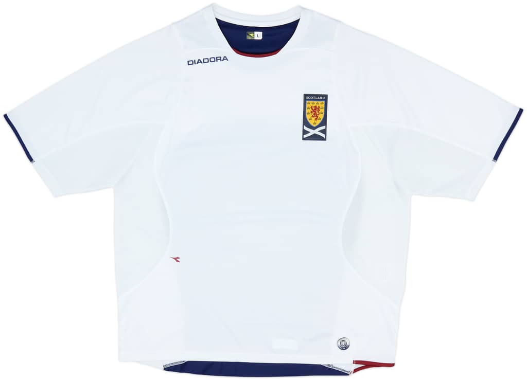 2003-05 Scotland Diadora Training Shirt - 8/10 - (L)