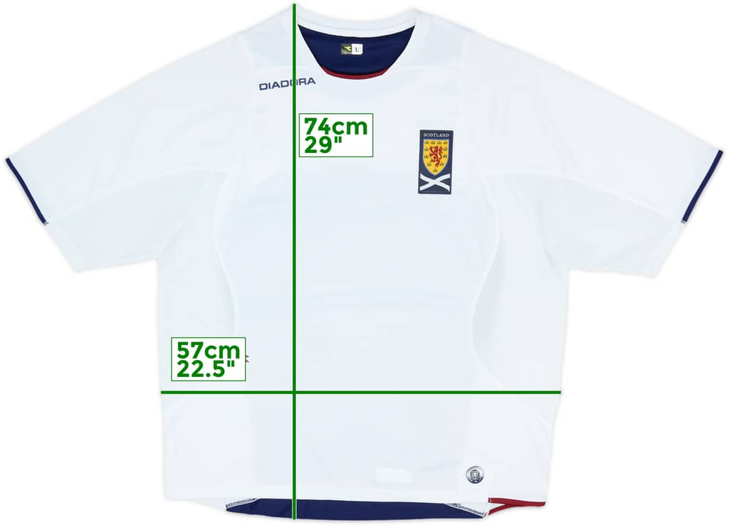 2003-05 Scotland Diadora Training Shirt - 8/10 - (L)