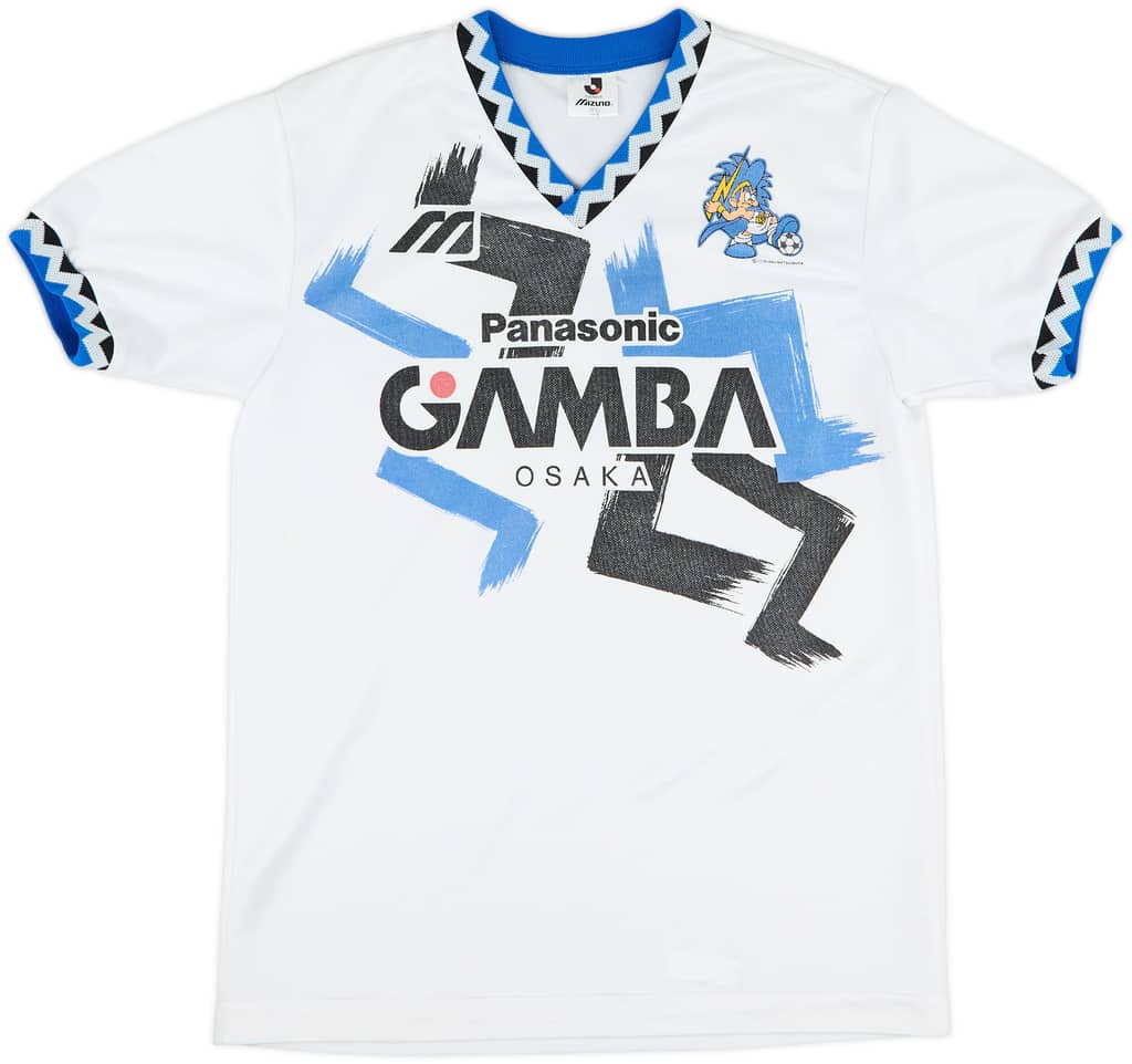 1993-95 Gamba Osaka Mizuno Training Shirt - 8/10 - (M/L)