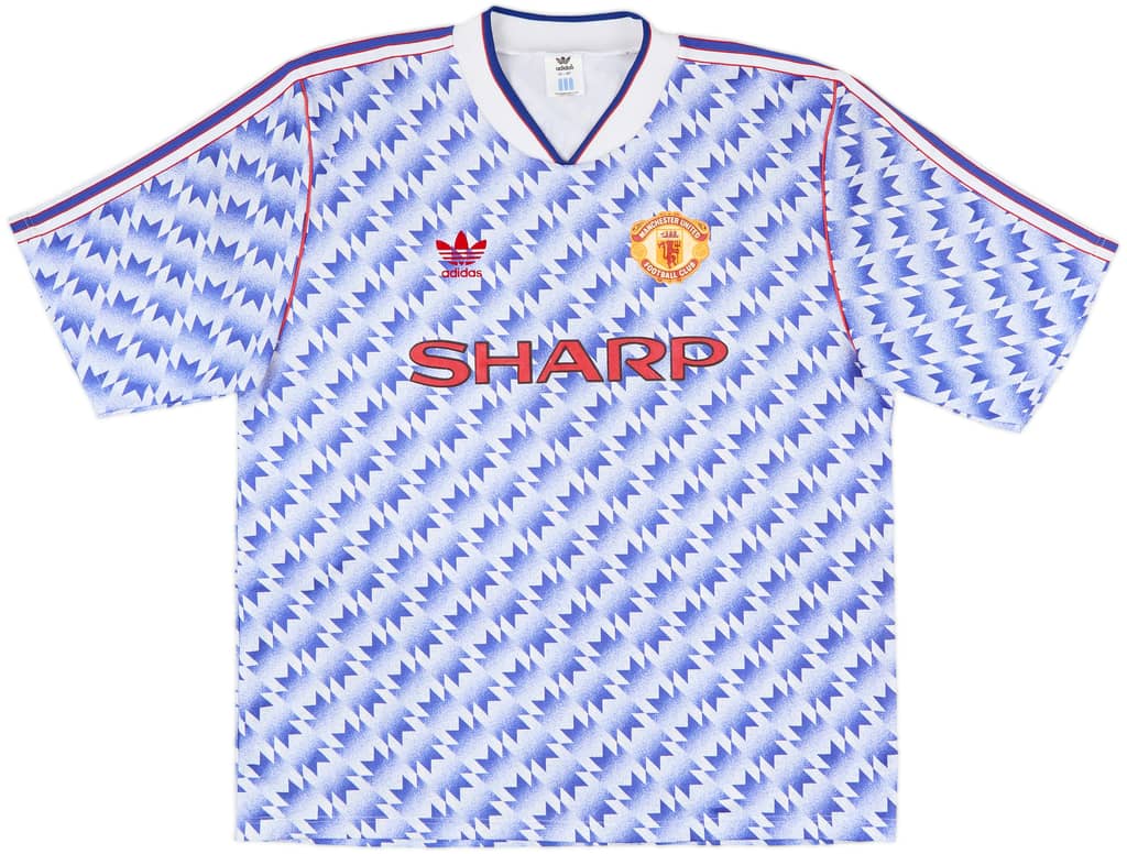 1990-92 Manchester United Away Shirt - 8/10 - (L/XL)