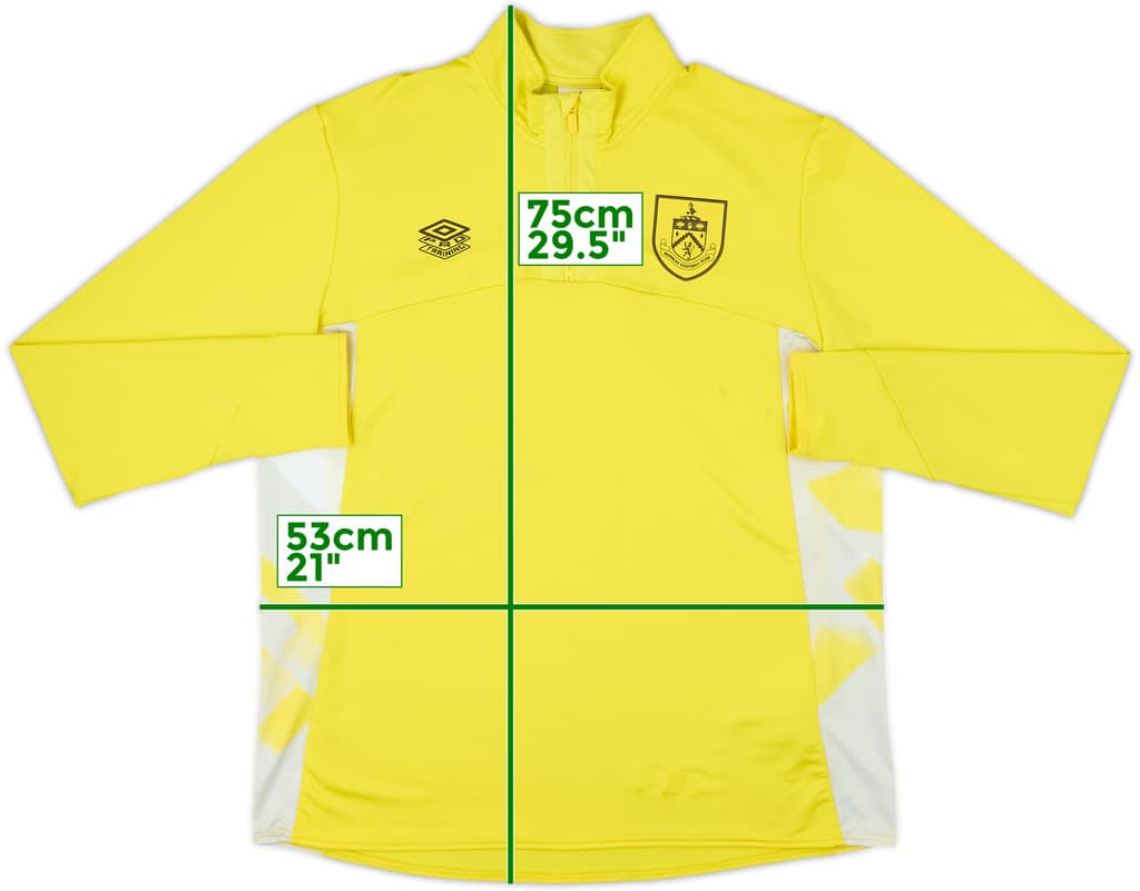 2019-20 Burnley Umbro 1/4 Zip Drill Top - 8/10 - (XXL)
