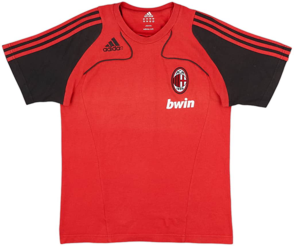2008-09 AC Milan adidas Cotton Tee - 9/10 - (S)