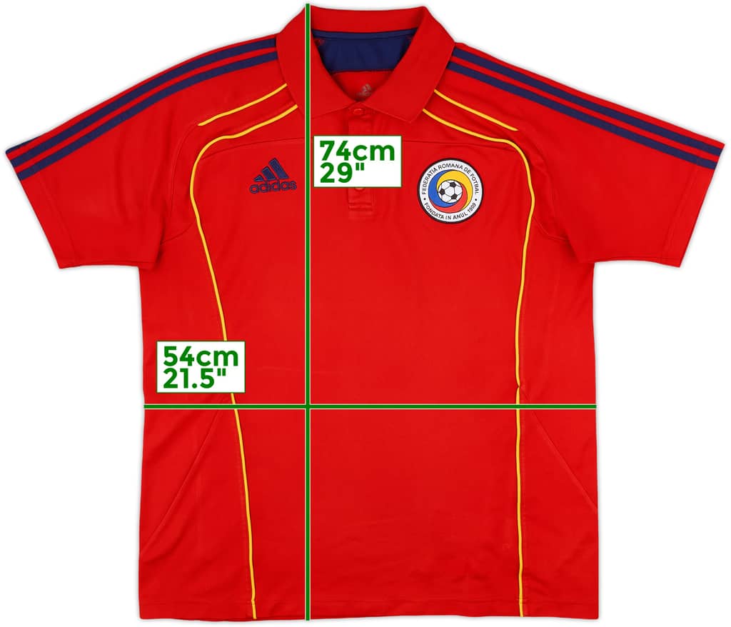 2010-12 Romania adidas Polo Shirt - 8/10 - (L)