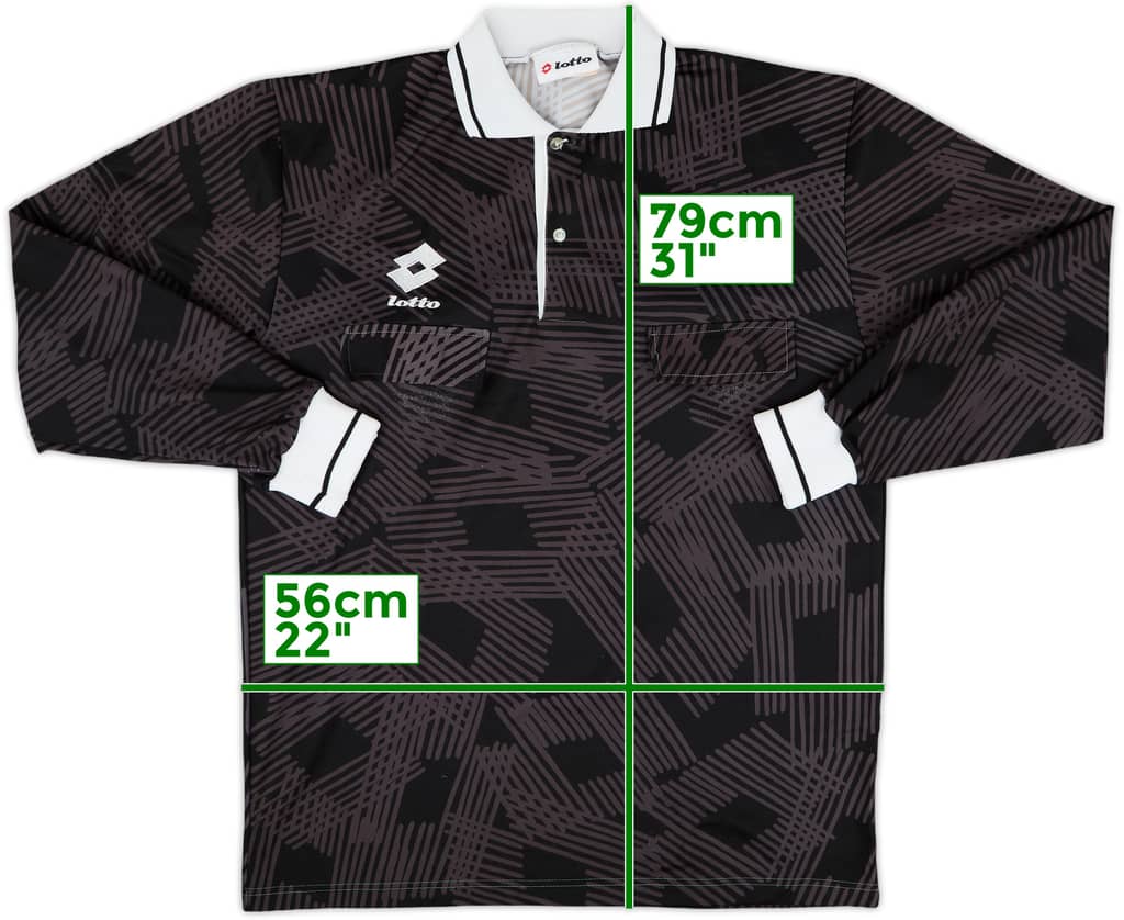 1990s Lotto Template Referee L/S Shirt - 8/10 - (XL)