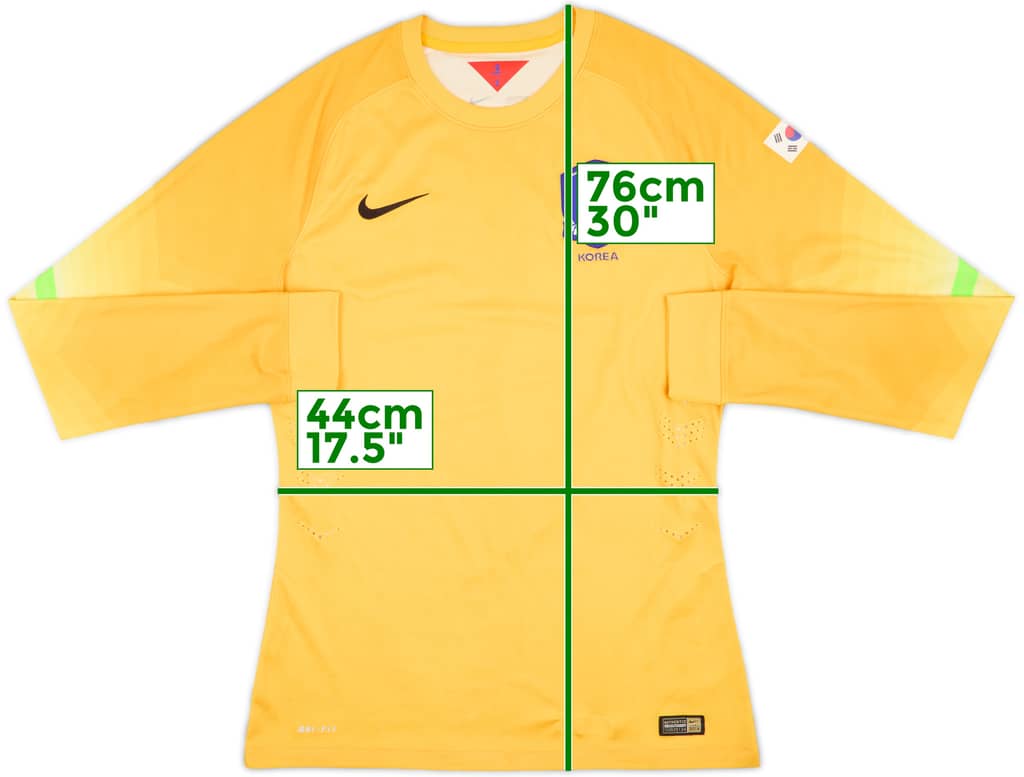 2014 South Korea Player Issue GK Shirt - 7/10 - (L)