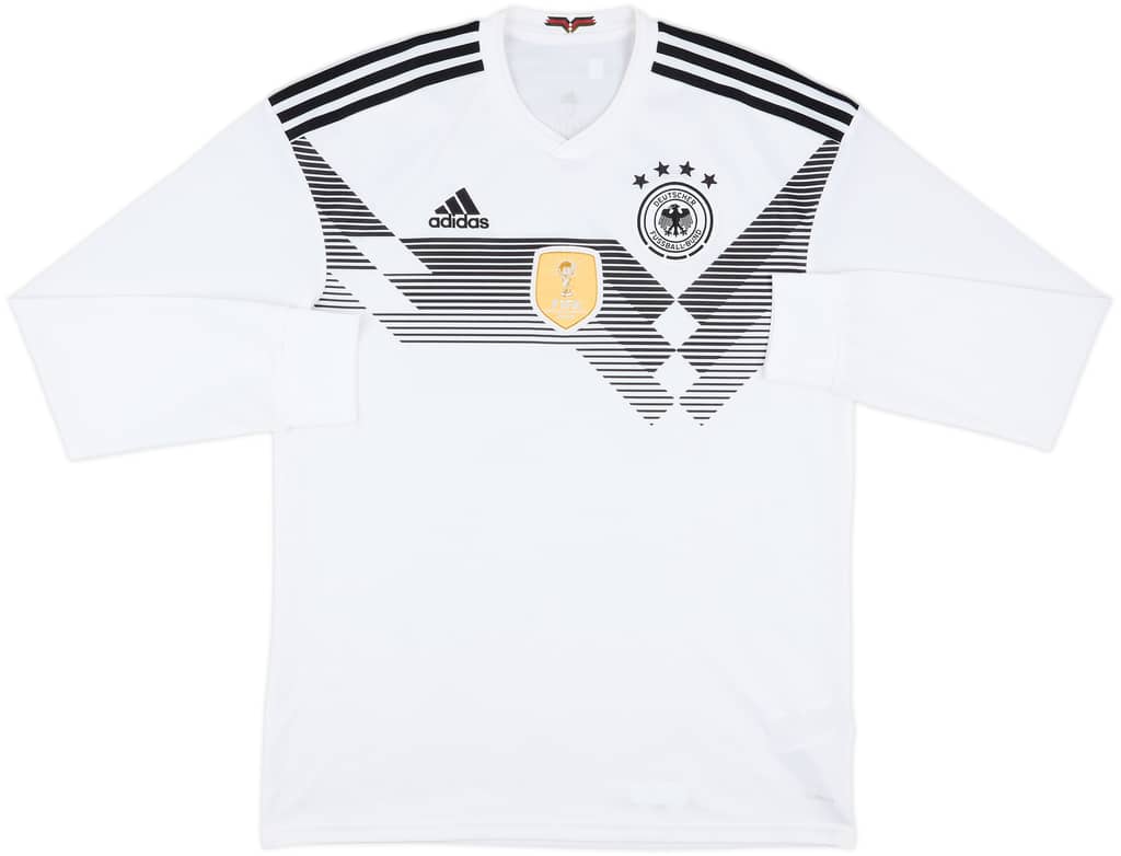 2018-19 Germany Home L/S Shirt - 9/10 - (M)