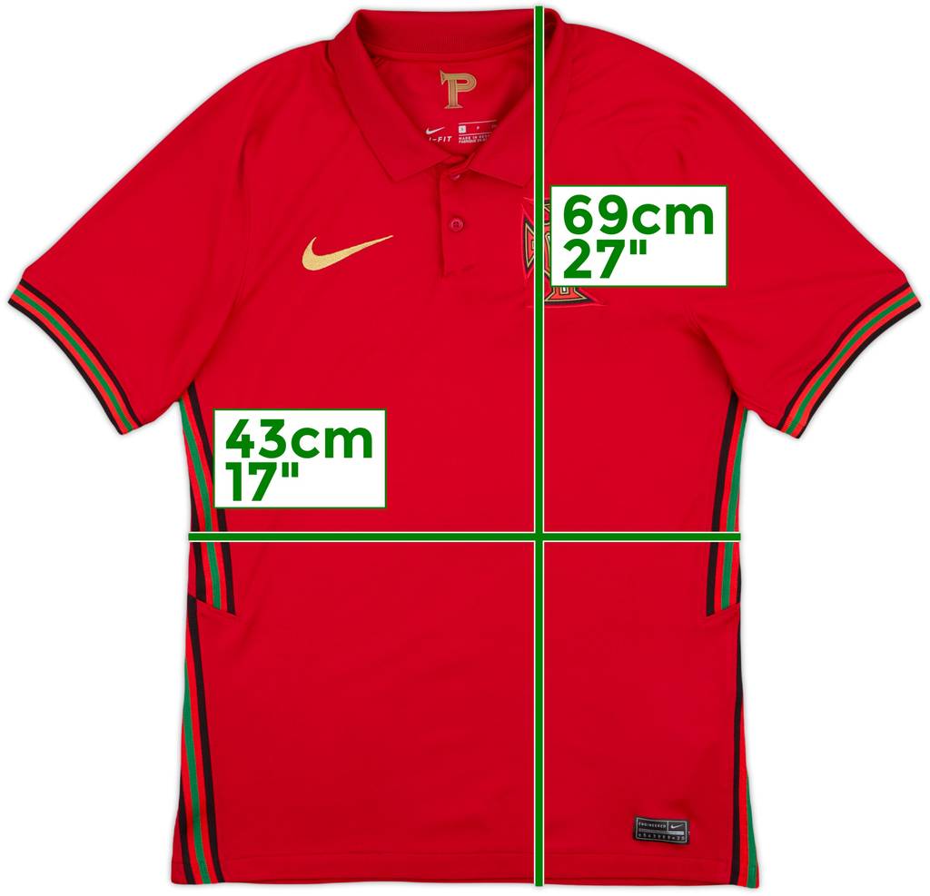 2020-21 Portugal Home Shirt - 9/10 - (S)
