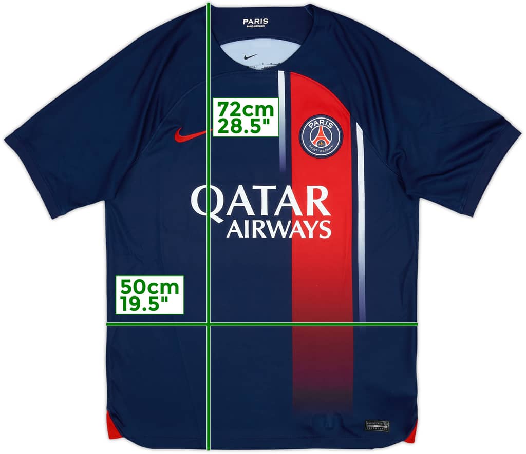 2023-24 Paris Saint-Germain Home Shirt - 8/10 - (M)