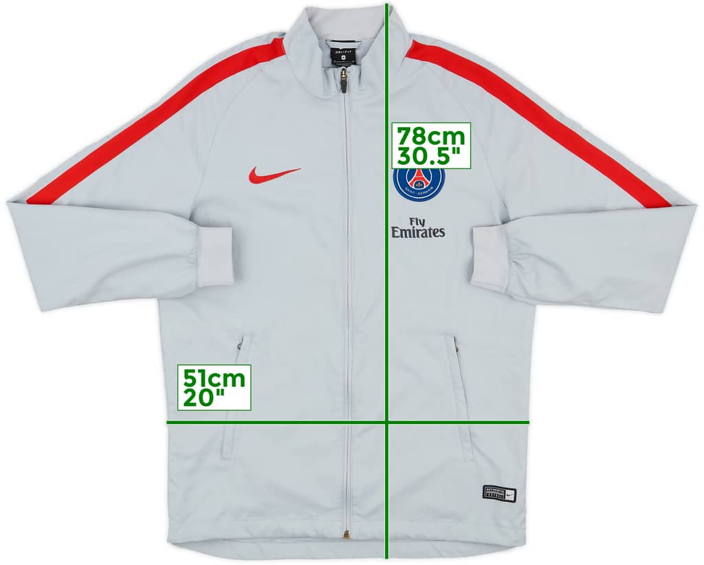 2017-18 Paris Saint-Germain Nike Track Jacket - 8/10 - (M)