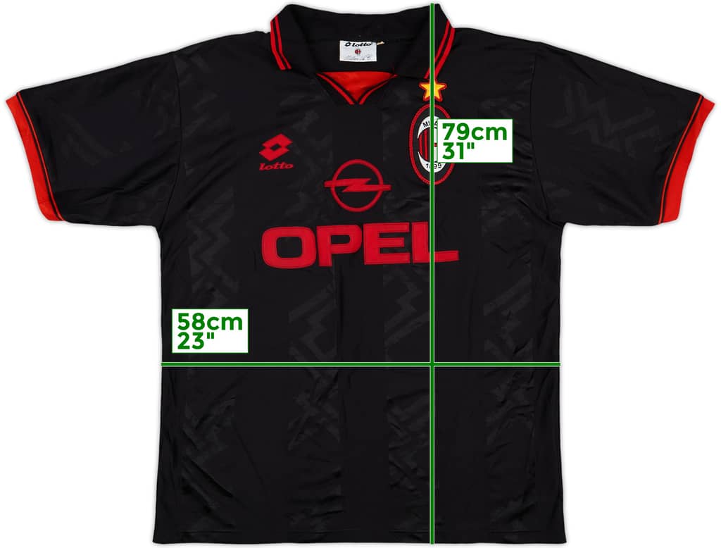 1996-97 AC Milan Third Shirt - 9/10 - (XL)