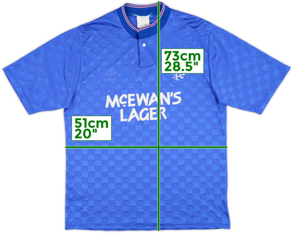 1987-90 Rangers Home Shirt - 4/10 - (M)